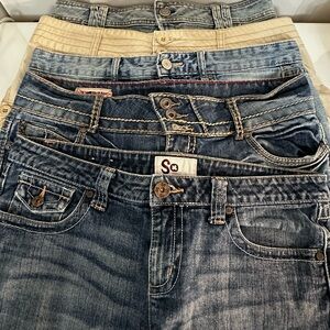 5 Pair of Jean Shorts Bundle Size 13